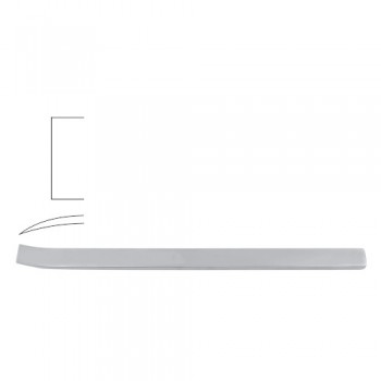 Lambotte Bone Osteotome Curved Stainless Steel, 24 cm - 9 1/2" Blade Width 38 mm